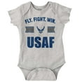 thumbnail image 1 of US Air Force Fly Fight Win USAF Romper Boys or Girls Infant Baby Brisco Brands 18M, 1 of 6