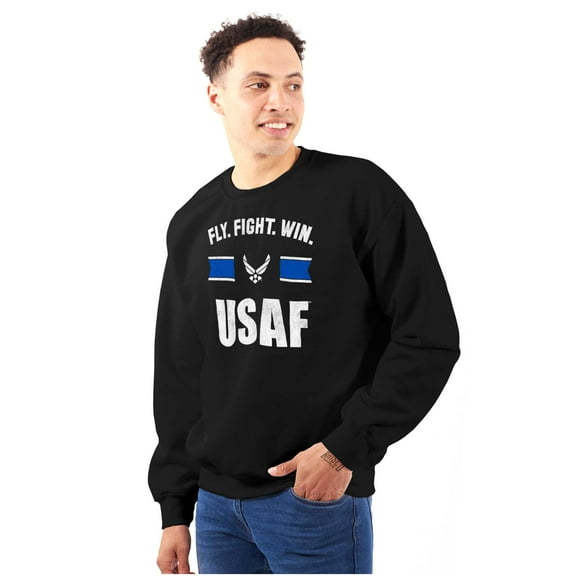 US Air Force Fly Fight Win USAF Sweatshirt for Men or Women Brisco Brands S