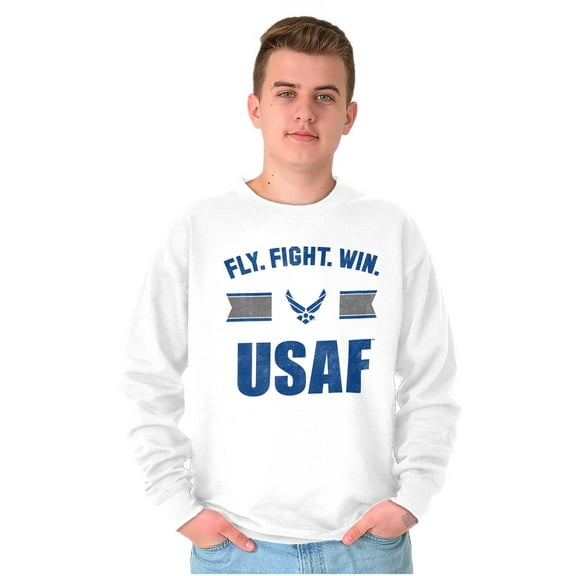 US Air Force Fly Fight Win USAF Sweatshirt for Men or Women Brisco Brands S
