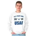 thumbnail image 1 of US Air Force Fly Fight Win USAF Sweatshirt for Men or Women Brisco Brands X, 1 of 6