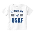 thumbnail image 1 of US Air Force Fly Fight Win USAF Toddler Boy Girl T Shirt Infant Toddler Brisco Brands 18M, 1 of 6