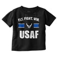 thumbnail image 1 of US Air Force Fly Fight Win USAF Toddler Boy Girl T Shirt Infant Toddler Brisco Brands 6M, 1 of 6