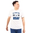 thumbnail image 1 of US Air Force Fly Fight Win USAF Unisex Plus Size Graphic Tee Brisco Brands 2X, 1 of 4