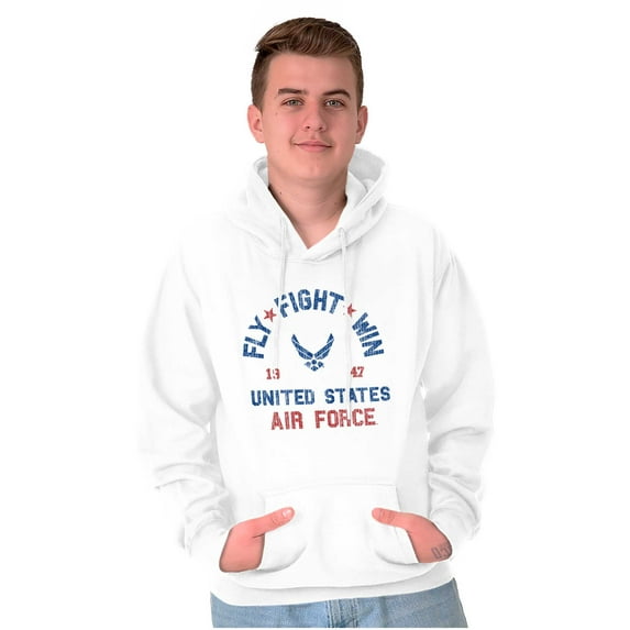 US Air Force Fly Fight Win Vintage Hoodie Sweatshirt Women Men Brisco Brands M