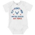 thumbnail image 1 of US Air Force Fly Fight Win Vintage Romper Boys or Girls Infant Baby Brisco Brands 18M, 1 of 6