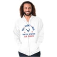 thumbnail image 1 of US Air Force Fly Fight Win Vintage Unisex Plus Size Zip Hoodie Brisco Brands 2X, 1 of 5