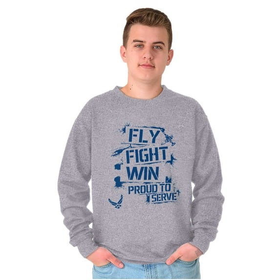 US Air Force Fly Fight Wind Pride Unisex Plus Size Sweatshirt Brisco Brands 5X