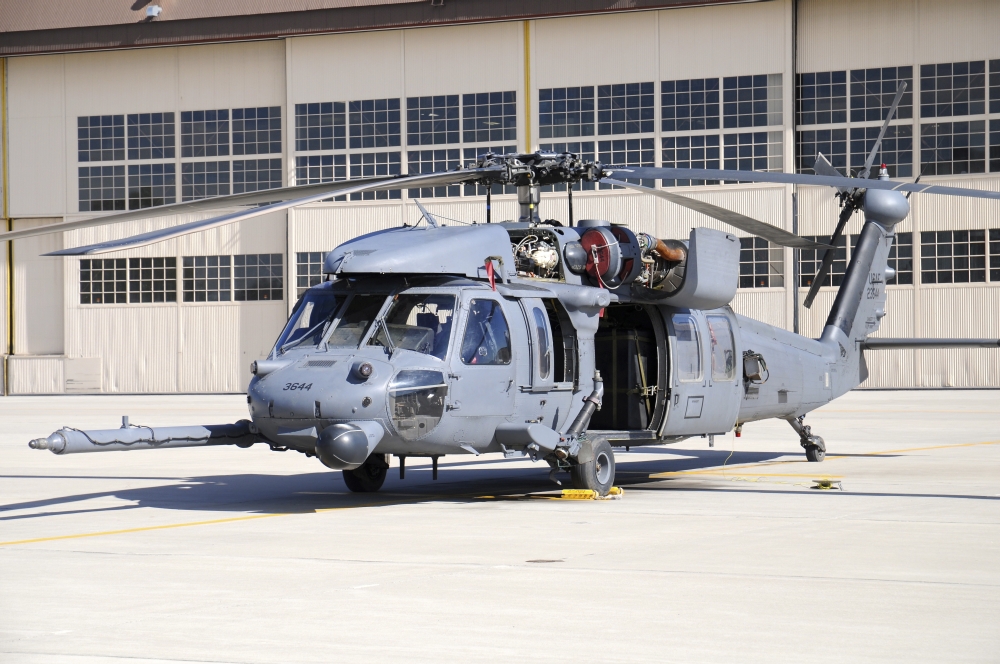 US Air Force HH-60G Pave Hawk at Kirtland Air Force Base New Mexico Canvas Art - Riccardo NiccoliStocktrek Images (34 x 23)