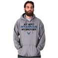 thumbnail image 1 of US Air Force Hero Airman Brother Unisex Plus Size Hoodie Brisco Brands 2X, 1 of 5