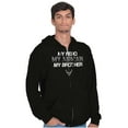 thumbnail image 1 of US Air Force Hero Airman Brother Zip Up Hoodie Men's Women's Brisco Brands S, 1 of 6
