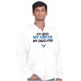 thumbnail image 1 of US Air Force Hero Airman Daughter Zip Up Hoodie Men's Women's Brisco Brands M, 1 of 6
