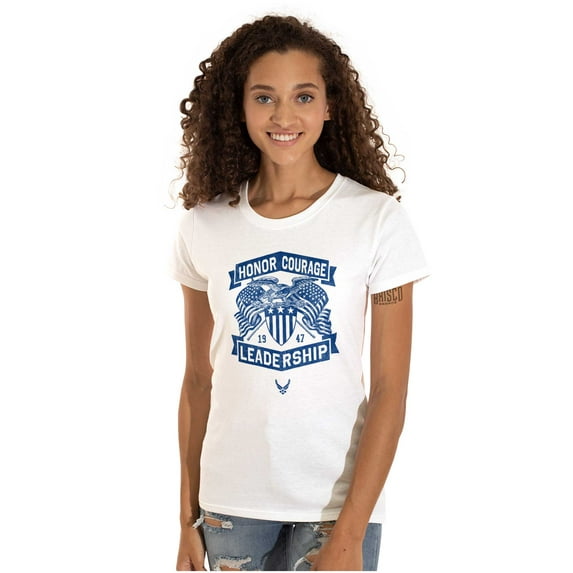 US Air Force Honor Courage Leadership Women's T Shirt Ladies Tee Brisco Brands 3X