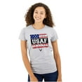 thumbnail image 1 of US Air Force Honor Value USA Flag Women's T Shirt Ladies Tee Brisco Brands S, 1 of 5