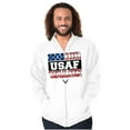 thumbnail image 1 of US Air Force Honor Value USA Flag Zip Up Hoodie Men's Women's Brisco Brands M, 1 of 6