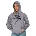 thumbnail image 1 of US Air Force I Love My USAF Man Hoodie Sweatshirt Women Brisco Brands S, 1 of 6