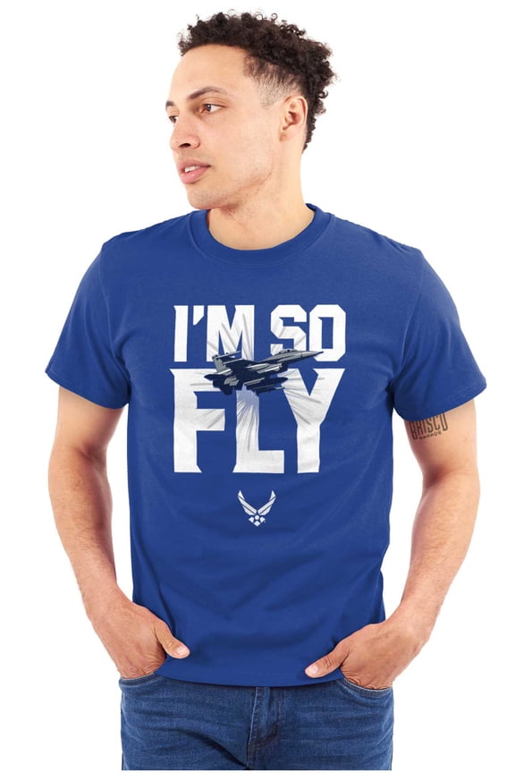 I'm So Fly Funny USAF Men's Graphic T Shirt Tees Brisco Brands 3X