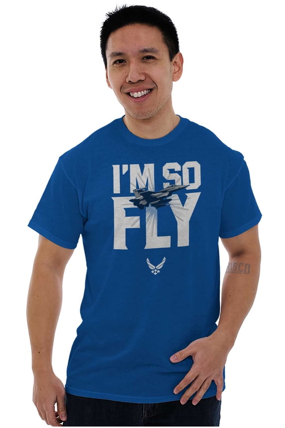 US Air Force I'm So Fly Funny USAF Men's Graphic T Shirt Tees Brisco Brands L
