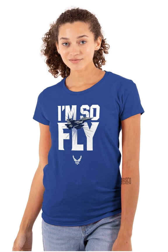 I'm So Fly Funny USAF Women's T Shirt Ladies Tee Brisco Brands S