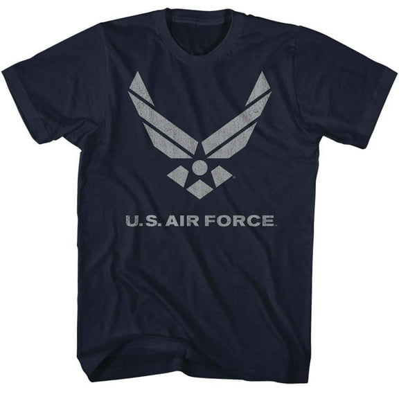 US Air Force Lighter Logo Navy Adult T-Shirt