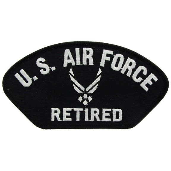 Eagle Emblems PM1489 Patch - USAF, Hat, Symbol, Retired - 5.25 x 3 in.