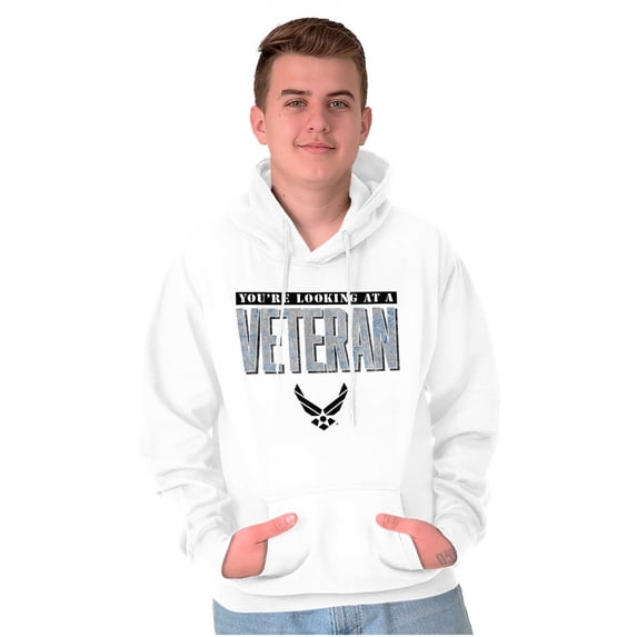 US Air Force Looking At USAF Veteran Hoodie Sweatshirt Women Men Brisco Brands X