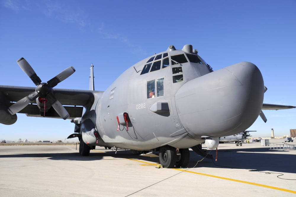 US Air Force MC-130H Combat Talon II at Kirtland Air Force Base Canvas Art - Riccardo NiccoliStocktrek Images (34 x 23)