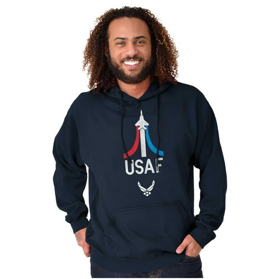 US Air Force Military Aircraft Jet Hoodie Sweatshirt Women Men Brisco Brands S