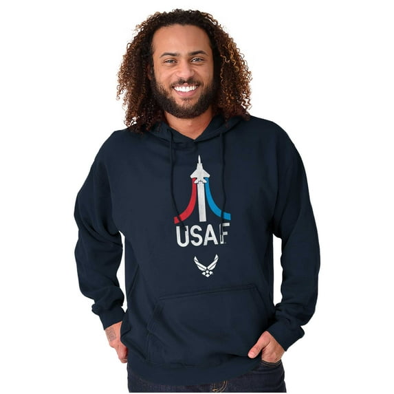 US Air Force Military Aircraft Jet Hoodie Sweatshirt Women Men Brisco Brands S