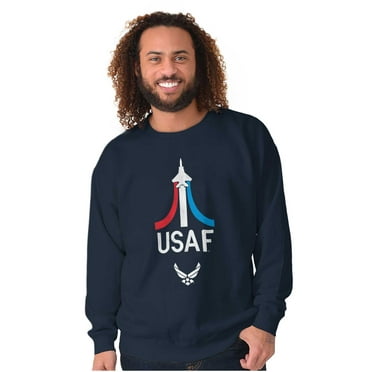 US Air Force Military Aircraft Jet Sweatshirt for Men or Women Brisco Brands S