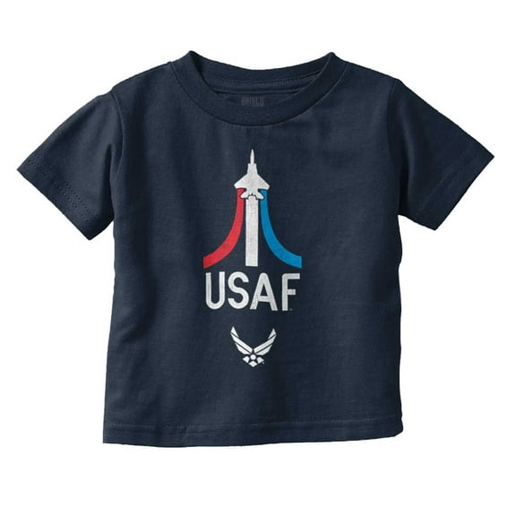 US Air Force Military Aircraft Jet Toddler Boy Girl T Shirt Infant Toddler Brisco Brands 6M