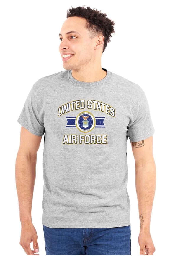 US Air Force Military Crest USAF Men's Graphic T Shirt Tees Brisco Brands S