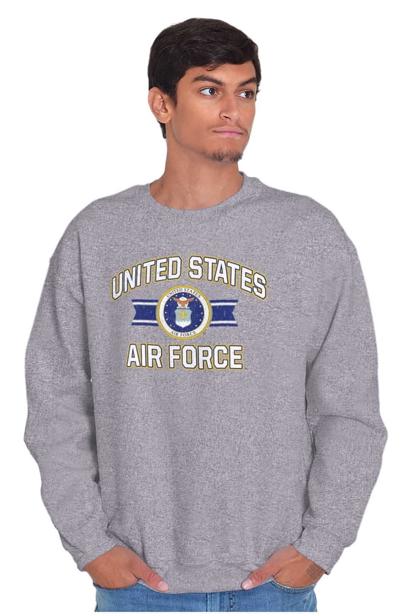 Military Crest USAF Unisex Plus Size Sweatshirt Brisco Brands 2X