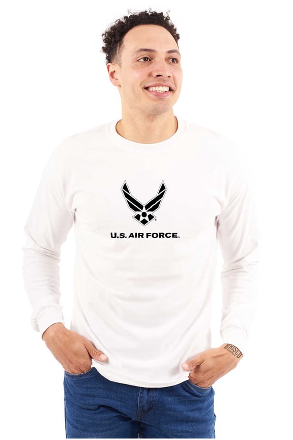 Military Wings Symbol Long Sleeve TShirt Men Women Brisco Brands S