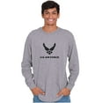 thumbnail image 1 of US Air Force Military Wings Symbol Long Sleeve TShirt Men Women Brisco Brands S, 1 of 6