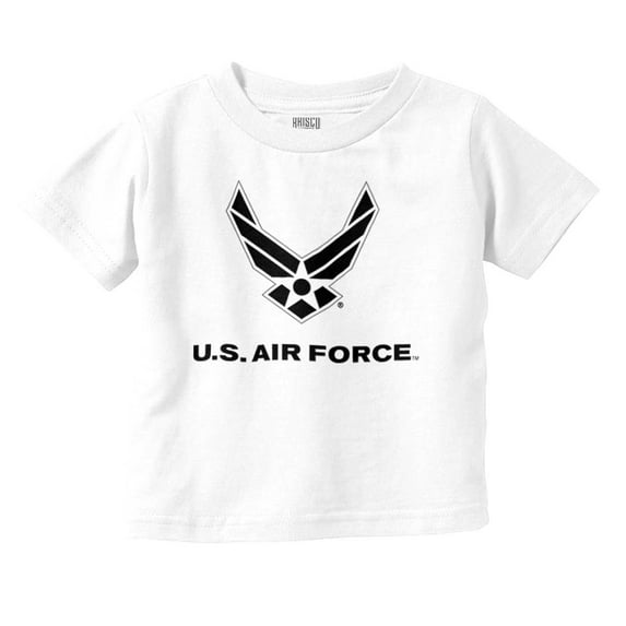 US Air Force Military Wings Symbol Toddler Boy Girl T Shirt Infant Toddler Brisco Brands 2T