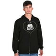 thumbnail image 1 of US Air Force Mom Dog Tags Cute USAF Zip Up Hoodie Men's Women's Brisco Brands S, 1 of 6