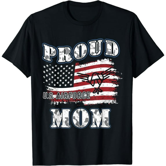 US Air Force Mom's Gift T-Shirt Proud Army Mom T-Shirt
