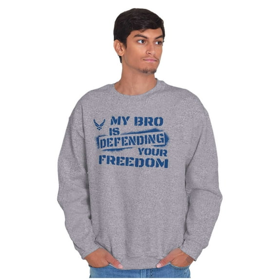 US Air Force My Bro Defending Freedom Unisex Plus Size Sweatshirt Brisco Brands 5X