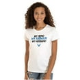 thumbnail image 1 of US Air Force My Hero Airman Husband Women's T Shirt Ladies Tee Brisco Brands S, 1 of 5