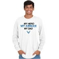 thumbnail image 1 of US Air Force My Hero Airman My Dad Long Sleeve TShirt Men Women Brisco Brands S, 1 of 6