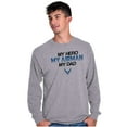 thumbnail image 1 of US Air Force My Hero Airman My Dad Unisex Plus Size Long Sleeve Shirt Brisco Brands 2X, 1 of 5