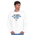thumbnail image 1 of US Air Force My Hero Airman My Dad Unisex Plus Size Sweatshirt Brisco Brands 4X, 1 of 5