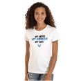 thumbnail image 1 of US Air Force My Hero Airman My Dad Women's T Shirt Ladies Tee Brisco Brands L, 1 of 5