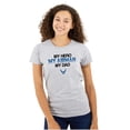 thumbnail image 1 of US Air Force My Hero Airman My Dad Women's T Shirt Ladies Tee Brisco Brands M, 1 of 5
