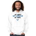 thumbnail image 1 of US Air Force My Hero Airman Wife Men's Big & Tall Graphic Hoodie Brisco Brands 3X, 1 of 5