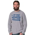 thumbnail image 1 of US Air Force My Mom Defending Freedom Unisex Plus Size Long Sleeve Shirt Brisco Brands 2X, 1 of 5