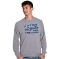 thumbnail image 1 of US Air Force My Son Defending Freedom Unisex Plus Size Long Sleeve Shirt Brisco Brands 2X, 1 of 5