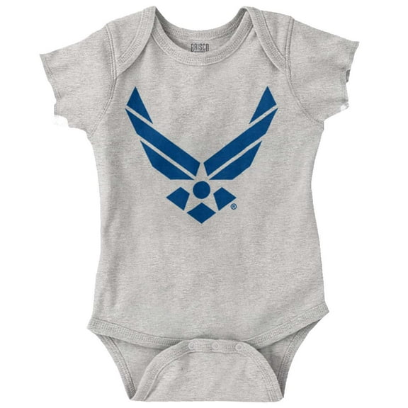 US Air Force Official Symbol USAF Romper Boys or Girls Infant Baby Brisco Brands 12M