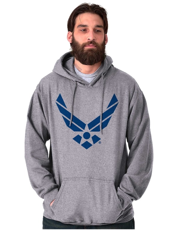 Official Symbol USAF Unisex Plus Size Hoodie Brisco Brands 2X