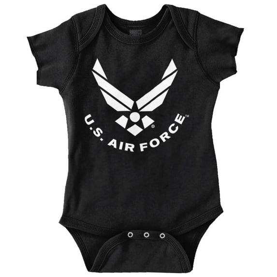 US Air Force Official USAF Symbol Romper Boys or Girls Infant Baby Brisco Brands 12M